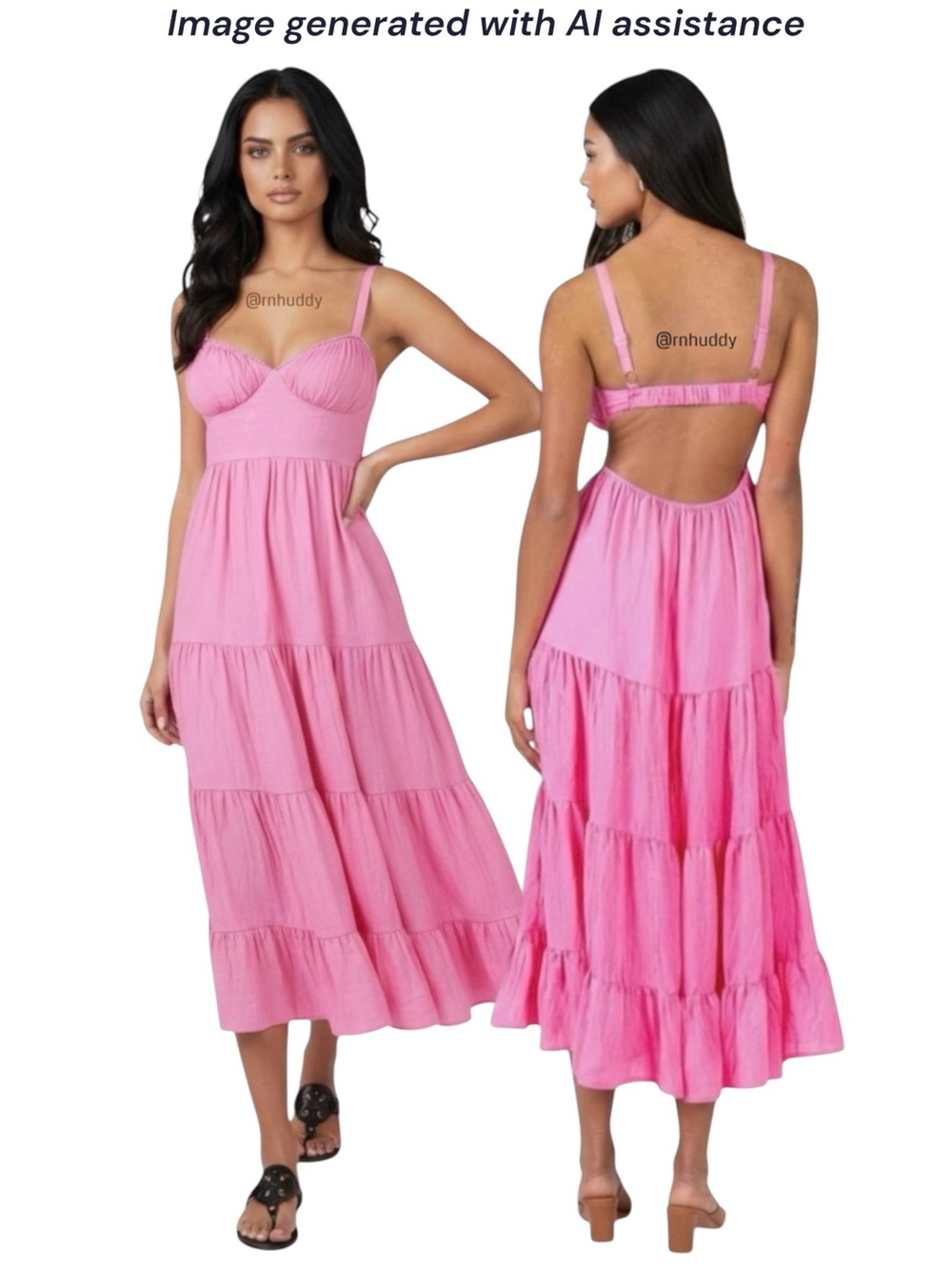 NWT Princess Polly size 12 pink tiered bustier look midi dress